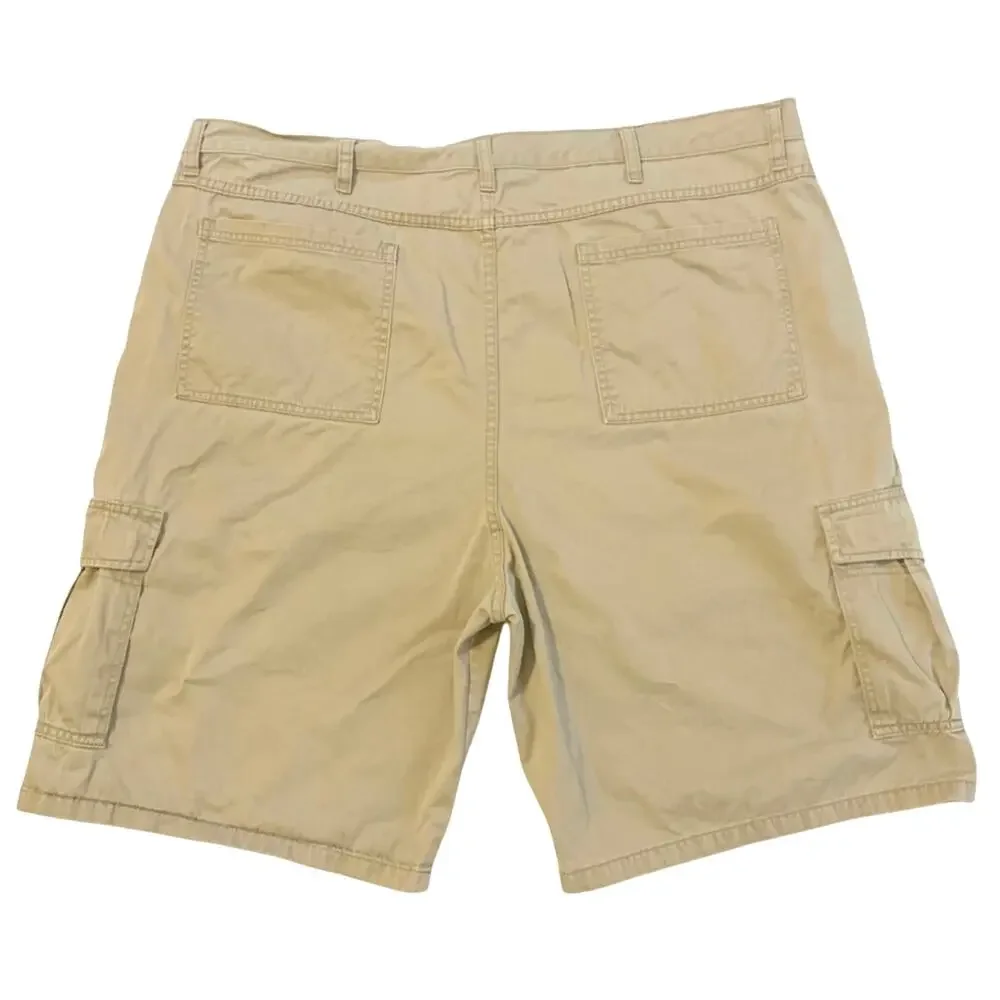 Wrangler Authentics Mens Classic Cargo Shorts Khaki Tan 44 Outdoors Chore Hiking